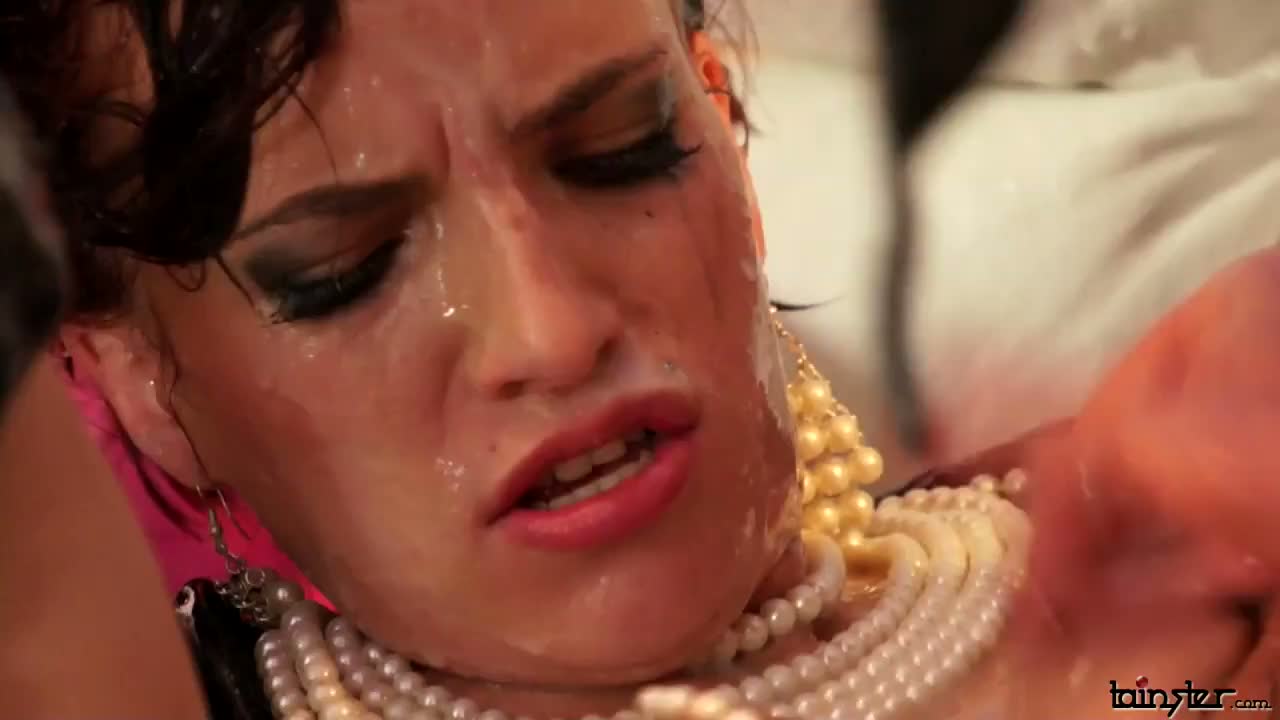 Babes In Black Splattered In White